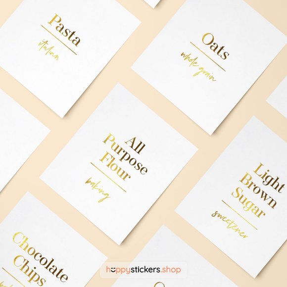 36 Labels • Silver S. Minimalist Pantry for Kitchen • Organization Pantry Labels - Picture 10 of 17